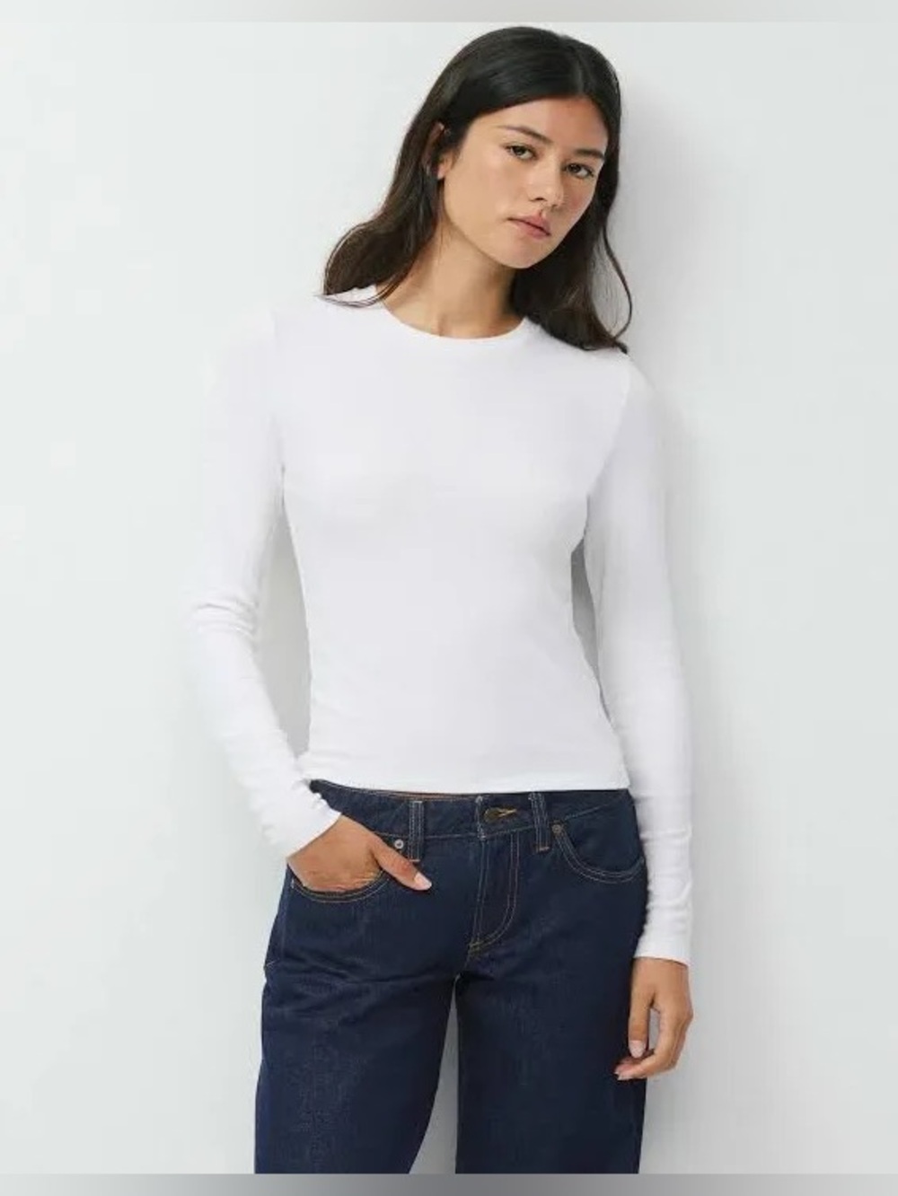 TNA Aritzia Frankie Waffle Longsleeve